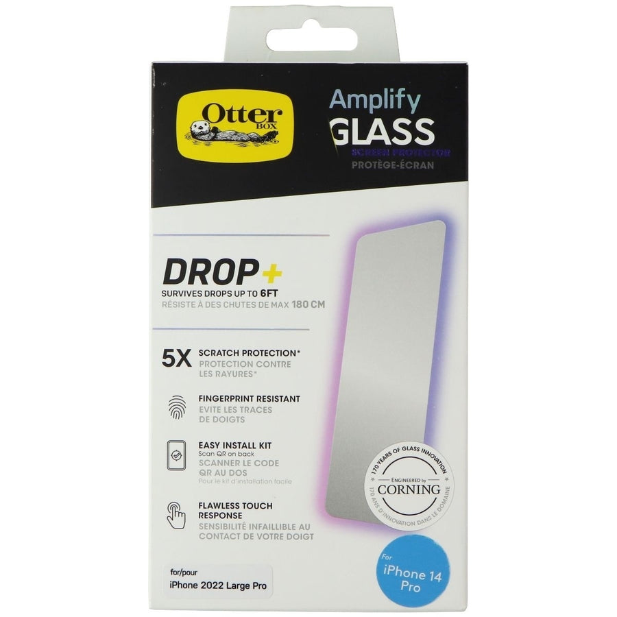 OtterBox AMPLIFY GLASS Screen Protector for Apple iPhone 14 Pro (ONLY) Image 1