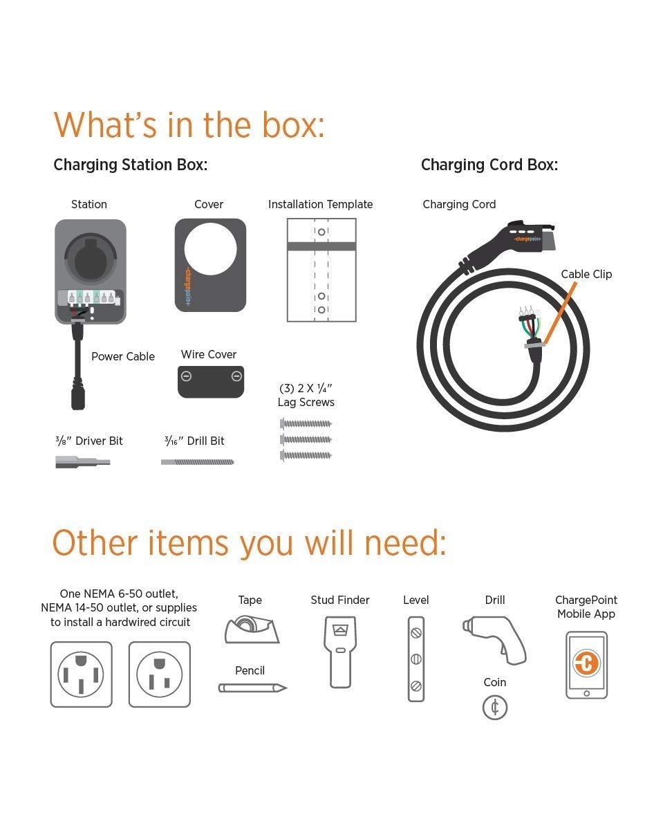 ChargePoint Home Flex Level 2 EV ChargerNEMA 14-50 Outlet 240V EVCompatible with All EVs (Tesla Requires Adapter)- Image 3