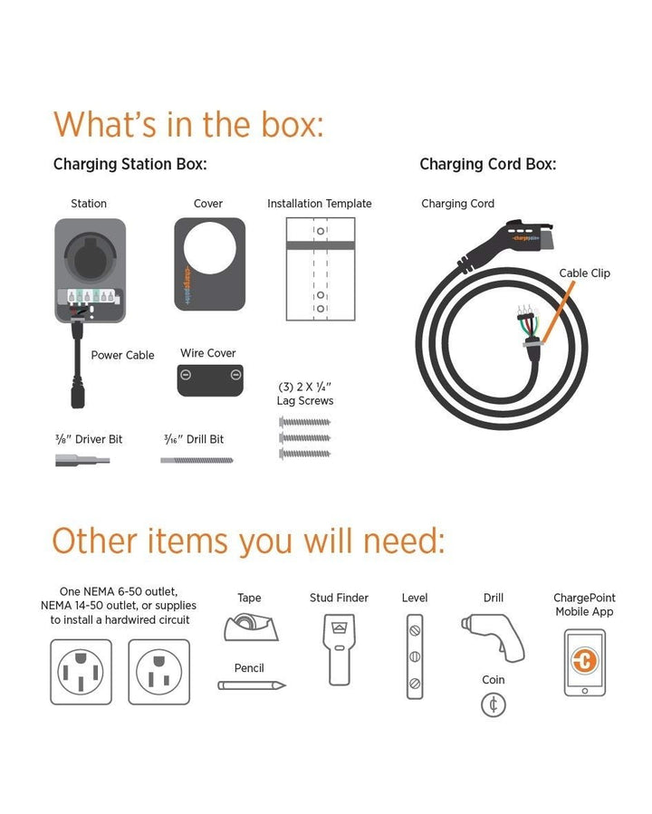 ChargePoint Home Flex Level 2 EV ChargerNEMA 14-50 Outlet 240V EVCompatible with All EVs (Tesla Requires Adapter)- Image 3