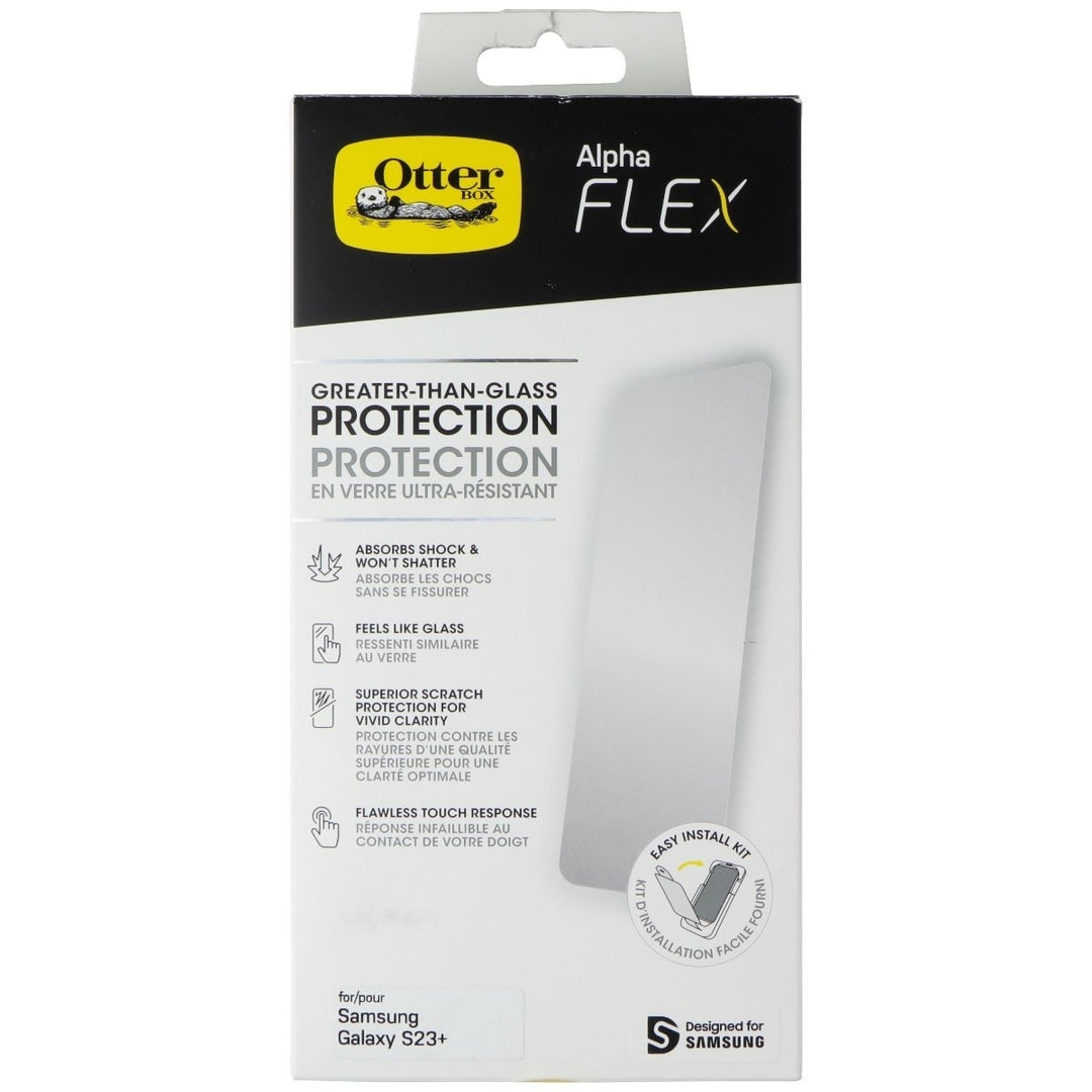 OtterBox Alpha Flex Greater-Than-Glass Screen Protection for Galaxy S23+ (Plus) Image 1