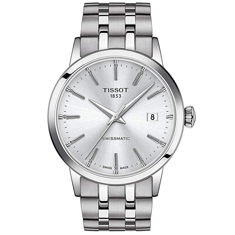 Tissot Mens Classic Silver Dial Watch - T1294071103100 Image 1