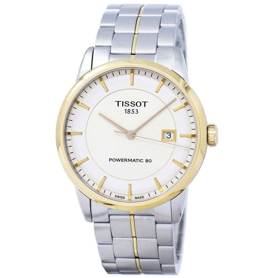 Tissot Powermatic 80 Mens Watch Ivory Dial Stainless Steel T0864072226100 Image 1