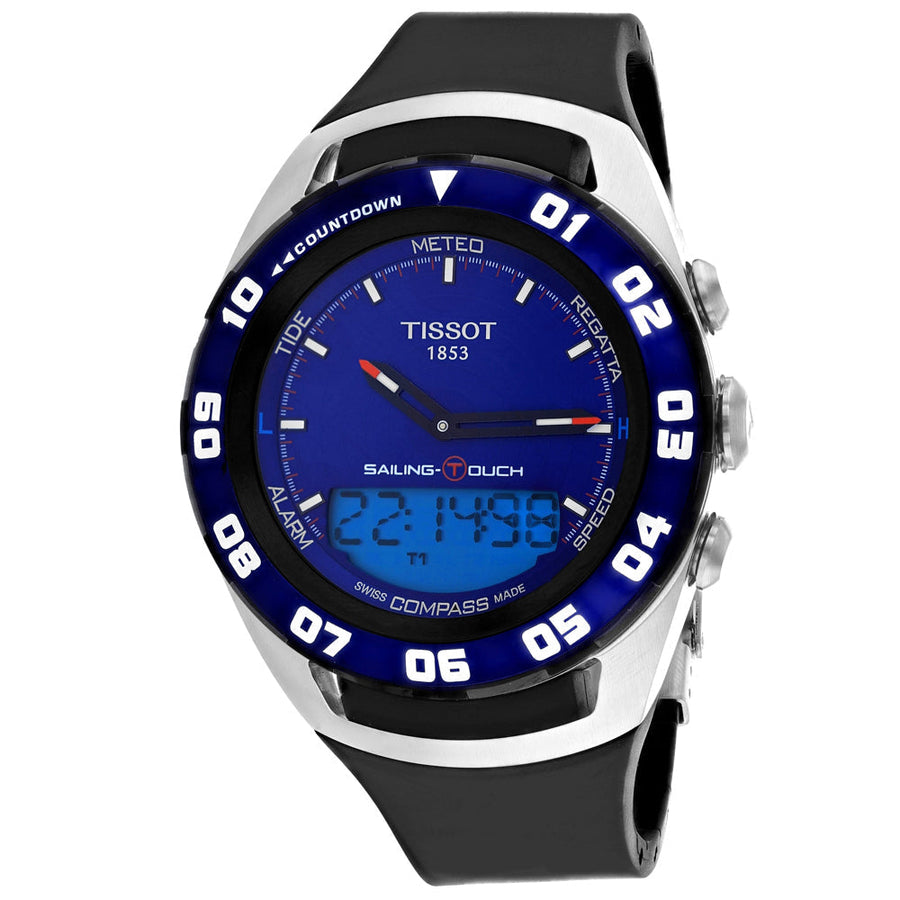 Tissot Mens Sailing Touch Blue Dial Watch - T0564202704100 Image 1