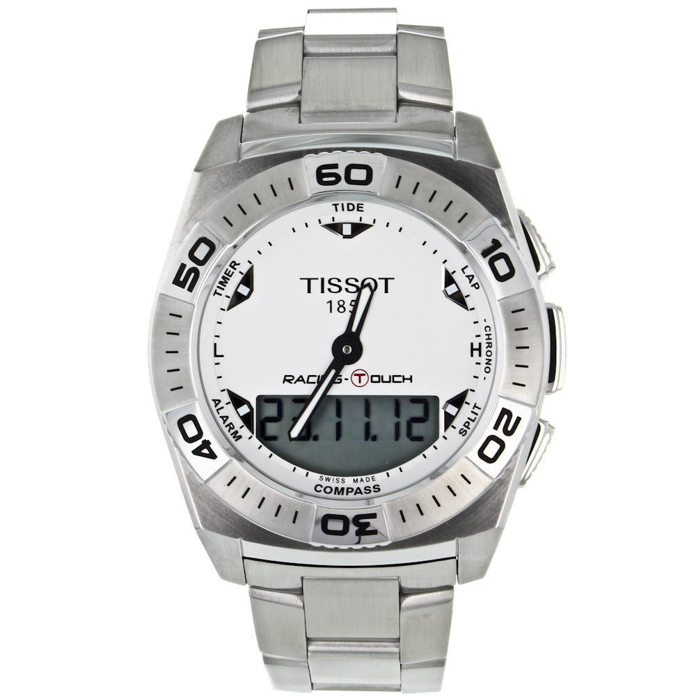 Tissot Mens Racing Touch Silver Dial Watch - T0025201103100 Image 1