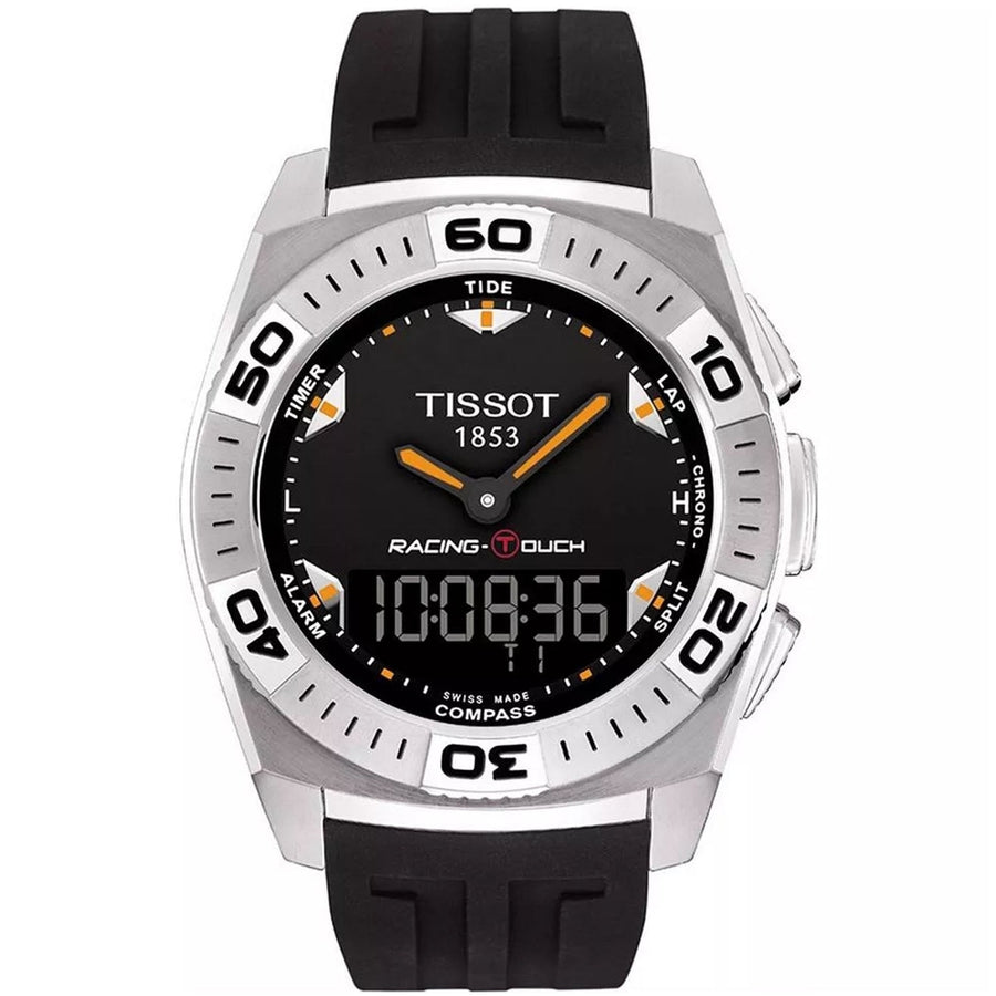 Tissot Racing Touch Mens Watch Black Dial Rubber Strap T0025201705100 100m Waterproof Image 1