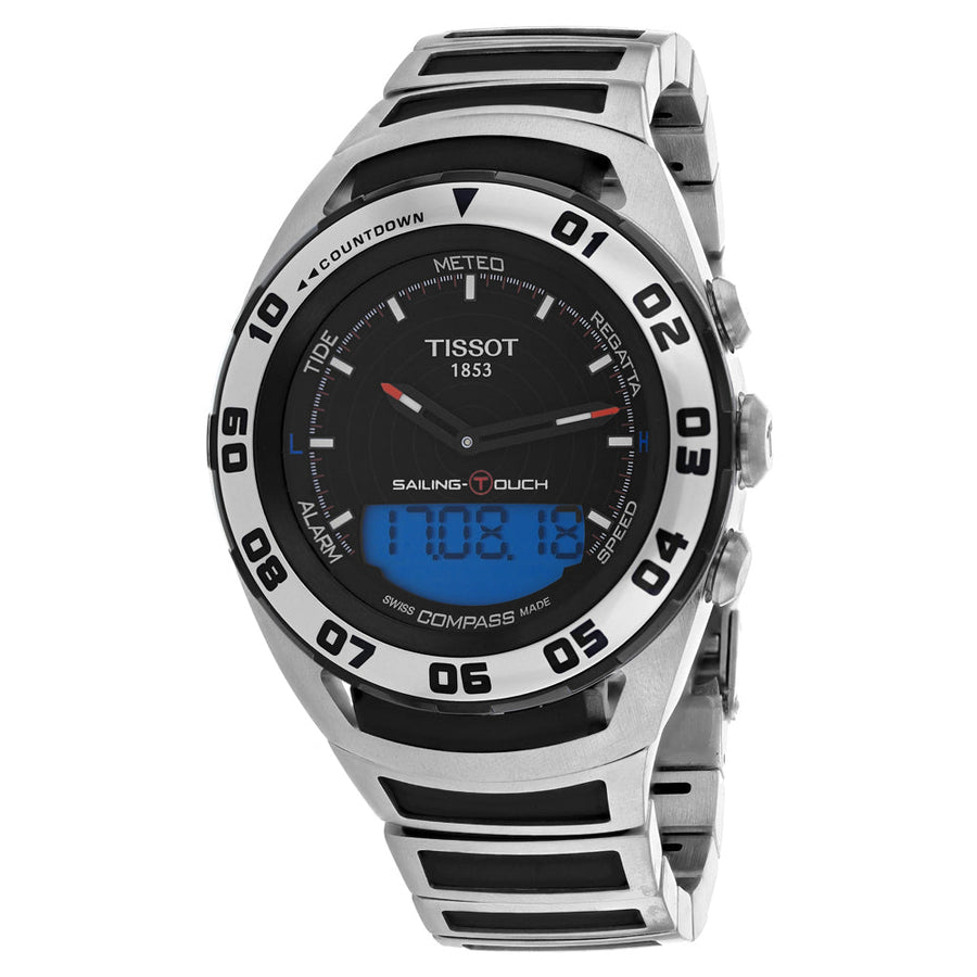 Tissot Mens Sailing Touch Watch Black Dial Stainless Steel T0564202105100 Image 1