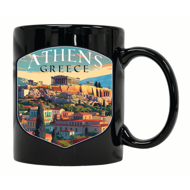 Athens Greece Acropolis Cityscape Design Souvenir 12 oz Ceramic Coffee Mug Image 2