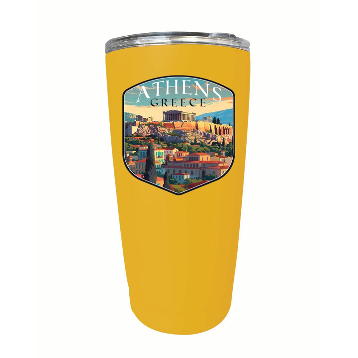 Athens Greece Acropolis Cityscape Design Souvenir 16 oz Stainless Steel Insulated Tumbler Image 8