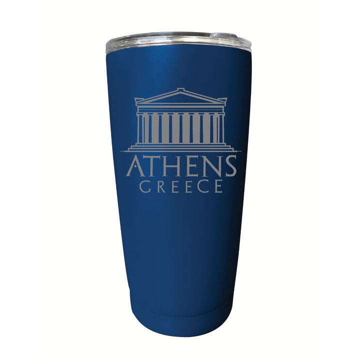 Athens Greece Souvenir 16 oz Engraved Stainless Steel Insulated Tumbler Image 1