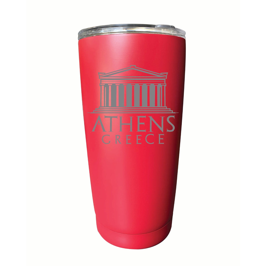 Athens Greece Souvenir 16 oz Engraved Stainless Steel Insulated Tumbler Image 4