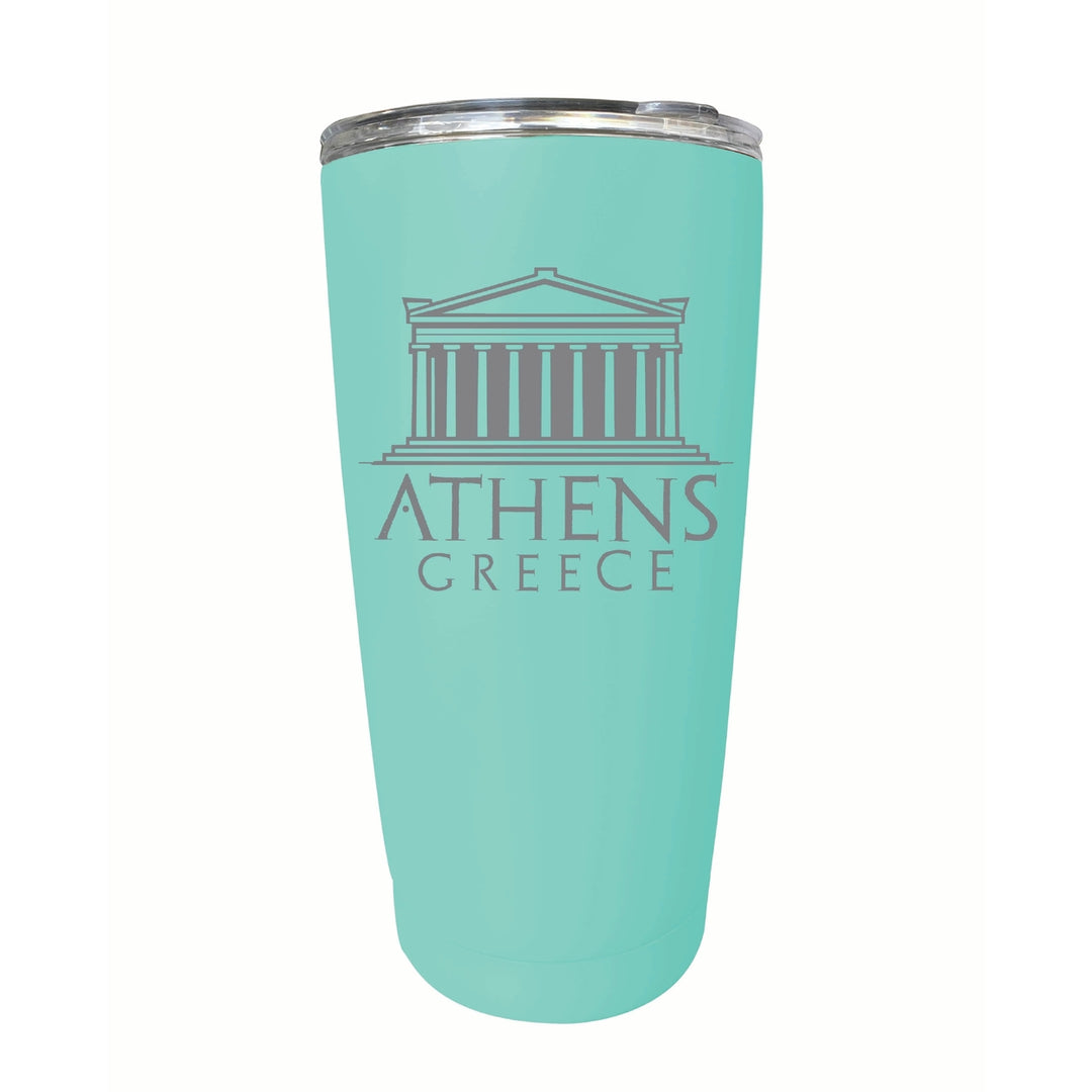 Athens Greece Souvenir 16 oz Engraved Stainless Steel Insulated Tumbler Image 4