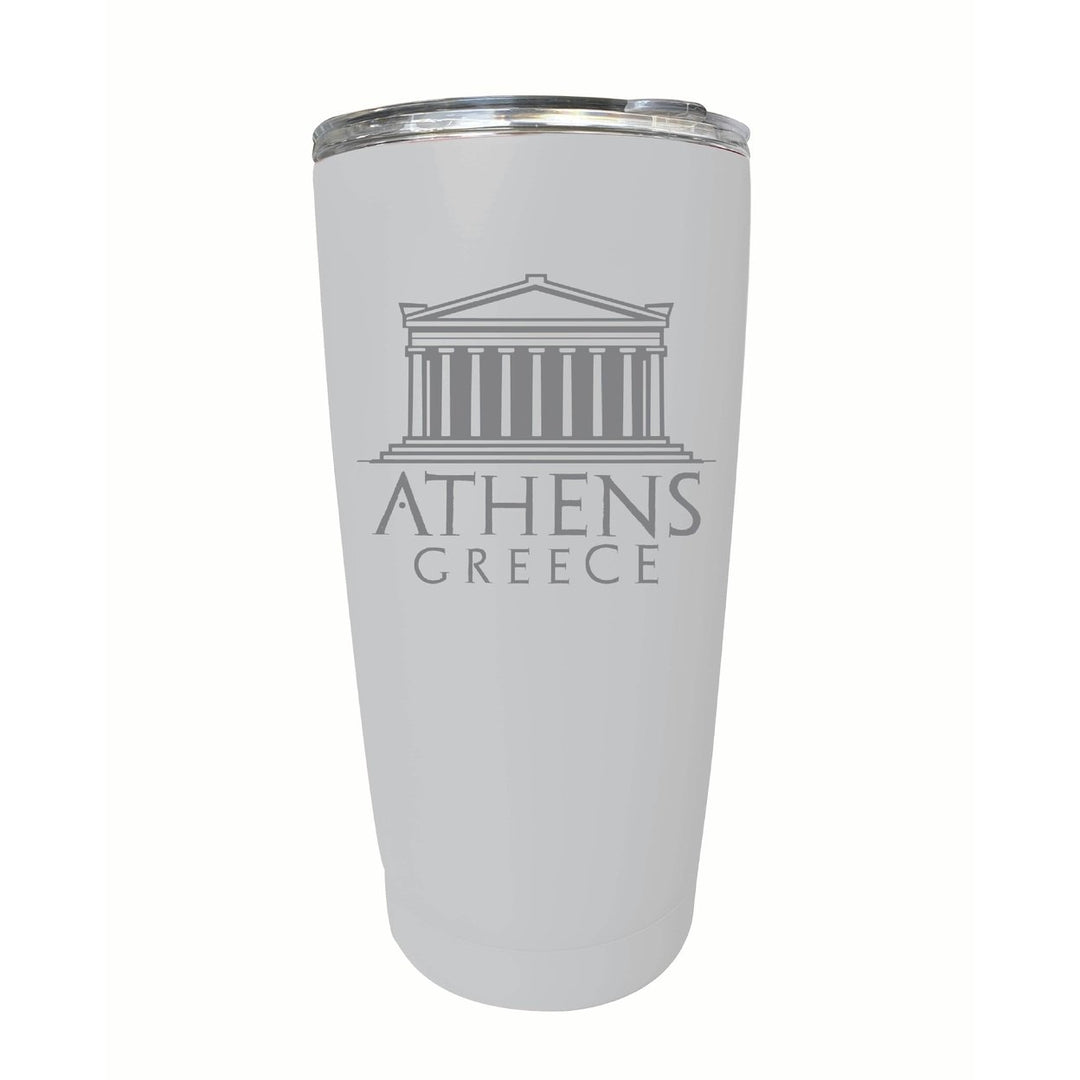 Athens Greece Souvenir 16 oz Engraved Stainless Steel Insulated Tumbler Image 7