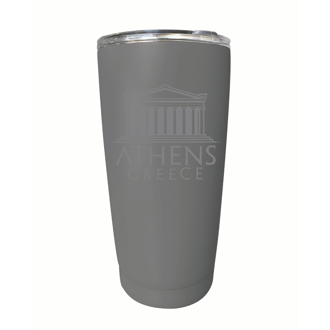 Athens Greece Souvenir 16 oz Engraved Stainless Steel Insulated Tumbler Image 8