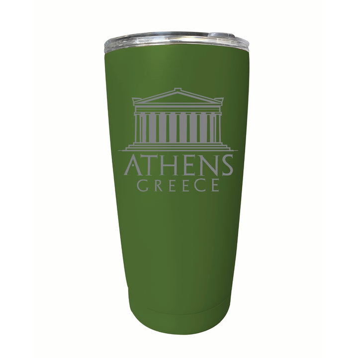 Athens Greece Souvenir 16 oz Engraved Stainless Steel Insulated Tumbler Image 9