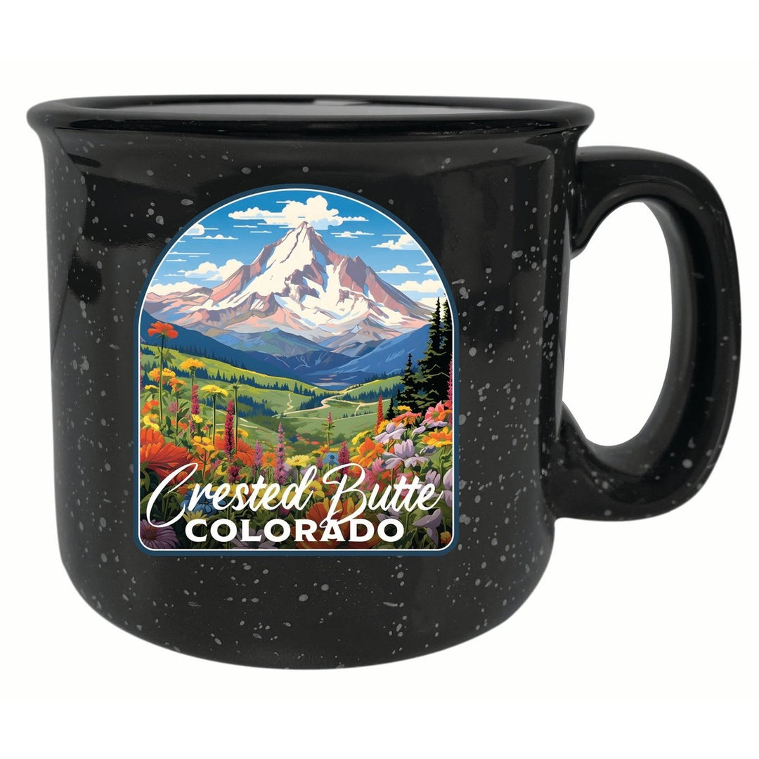 Crested Butte Mountain Colorado Wildflowers Design Souvenir 16 oz Ceramic camping mug Image 6