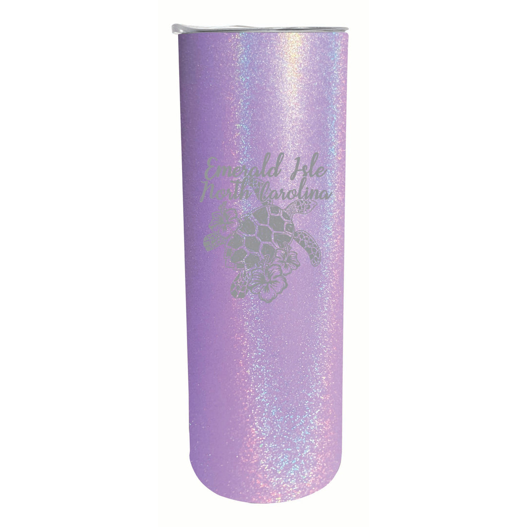 Emerald Isle North Carolina Souvenir 20 oz Engraved Insulated Stainless Steel Skinny Tumbler Image 3