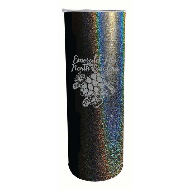 Emerald Isle North Carolina Souvenir 20 oz Engraved Insulated Stainless Steel Skinny Tumbler Image 4