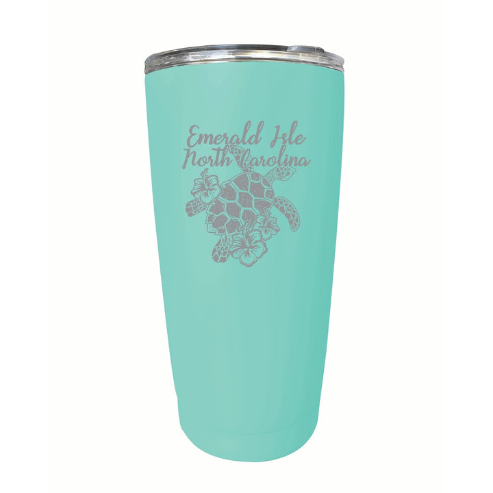 Emerald Isle North Carolina Souvenir 16 oz Engraved Stainless Steel Insulated Tumbler Image 4