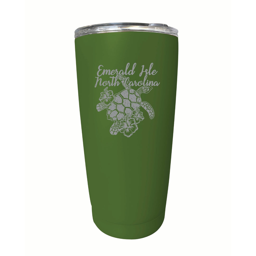 Emerald Isle North Carolina Souvenir 16 oz Engraved Stainless Steel Insulated Tumbler Image 7