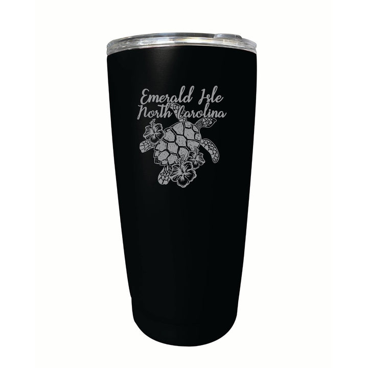 Emerald Isle North Carolina Souvenir 16 oz Engraved Stainless Steel Insulated Tumbler Image 8