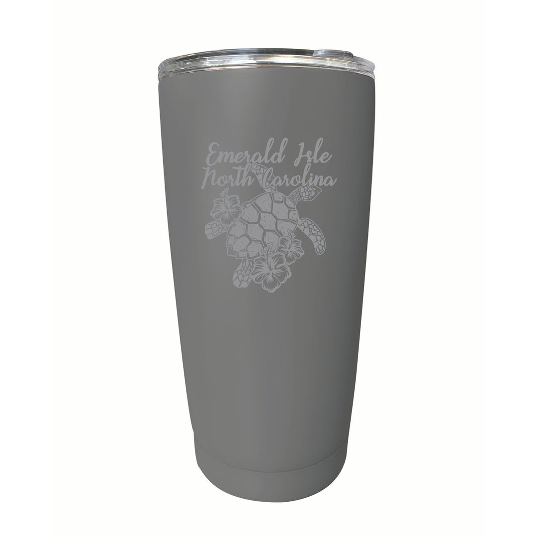 Emerald Isle North Carolina Souvenir 16 oz Engraved Stainless Steel Insulated Tumbler Image 9