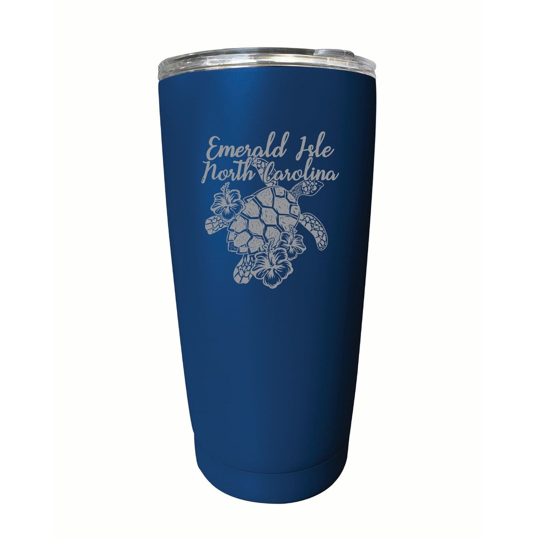 Emerald Isle North Carolina Souvenir 16 oz Engraved Stainless Steel Insulated Tumbler Image 10