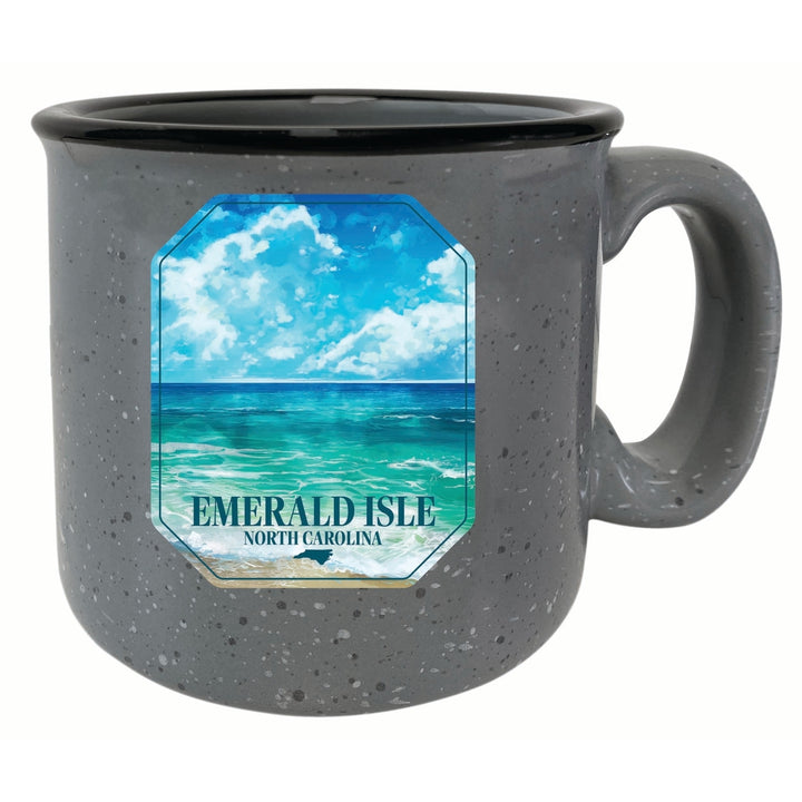 Emerald Isle North Carolina Serene Ocean Design Souvenir 16 oz Ceramic camping mug Image 4