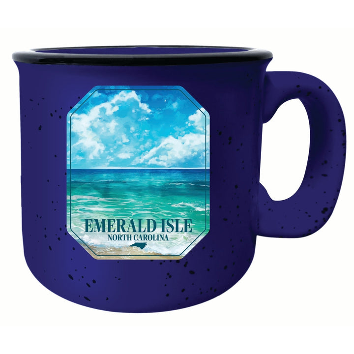 Emerald Isle North Carolina Serene Ocean Design Souvenir 16 oz Ceramic camping mug Image 4