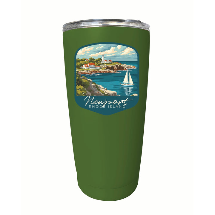 Newport Rhode Island Lighthouse on the Coast Design Souvenir 16 oz Stainless Steel Insulated Tumbler Image 8