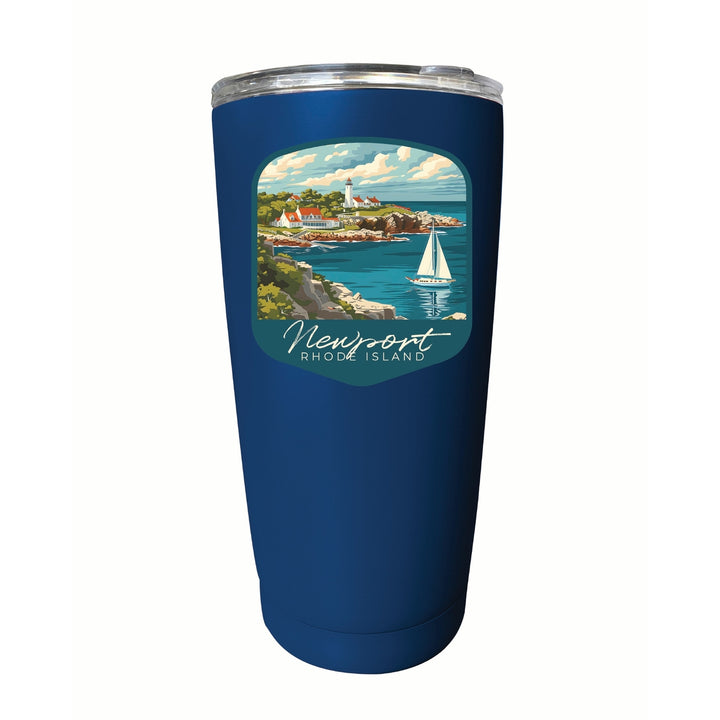 Newport Rhode Island Lighthouse on the Coast Design Souvenir 16 oz Stainless Steel Insulated Tumbler Image 10