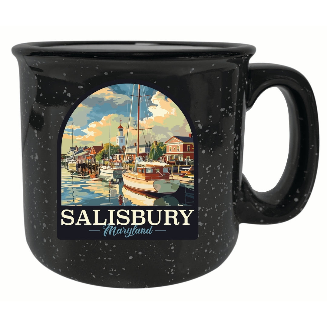 Salisbury Maryland Port of Salisbury Marina Design Souvenir 16 oz Ceramic camping mug Image 2