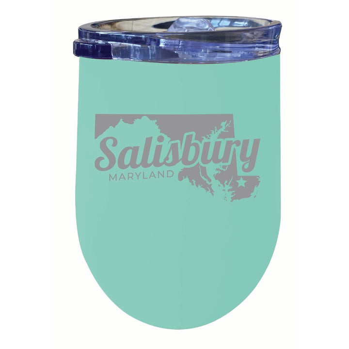 Salisbury Maryland Souvenir 12 oz Engraved Insulated Wine Stainless Steel Tumbler Image 4