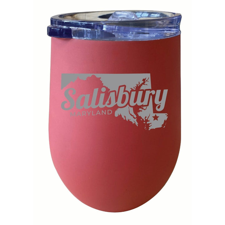 Salisbury Maryland Souvenir 12 oz Engraved Insulated Wine Stainless Steel Tumbler Image 4