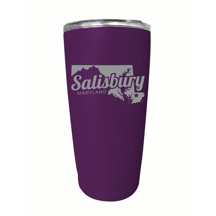 Salisbury Maryland Souvenir 16 oz Engraved Stainless Steel Insulated Tumbler Image 9