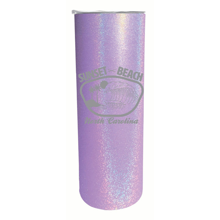 Sunset Beach North Carolina Souvenir 20 oz Engraved Insulated Stainless Steel Skinny Tumbler Image 3