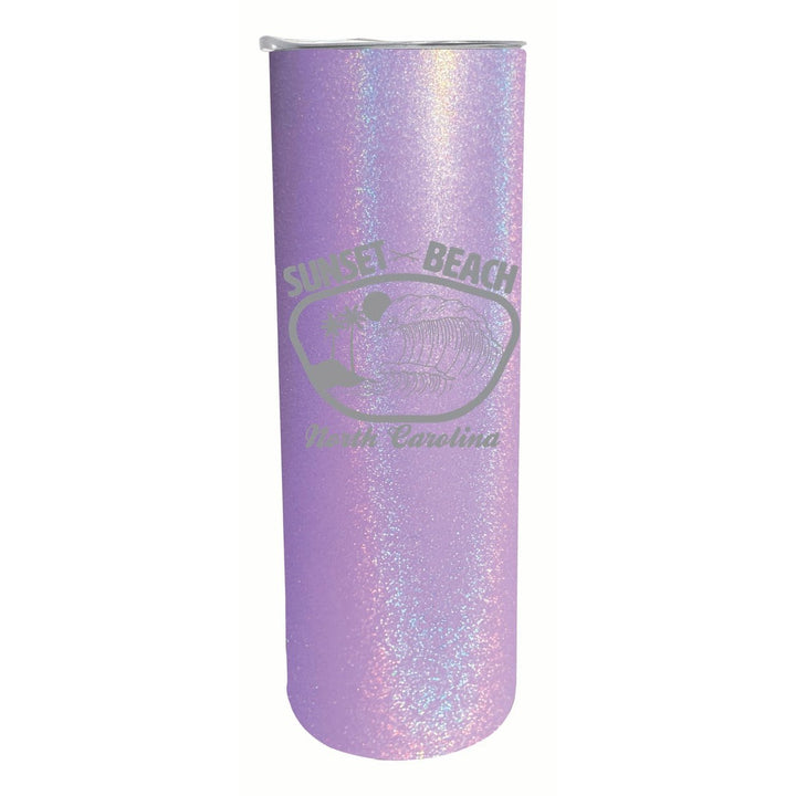 Sunset Beach North Carolina Souvenir 20 oz Engraved Insulated Stainless Steel Skinny Tumbler Image 1