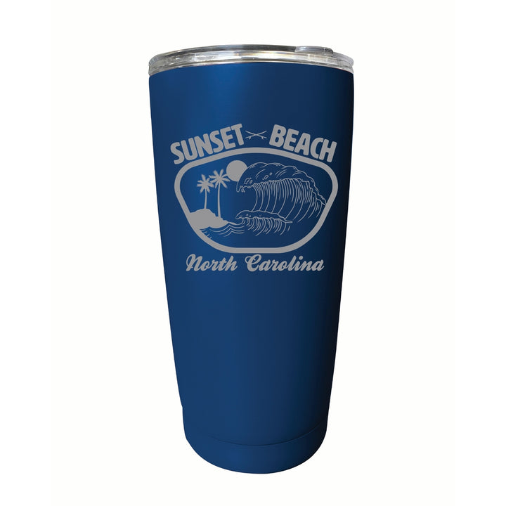 Sunset Beach North Carolina Souvenir 16 oz Engraved Stainless Steel Insulated Tumbler Image 3