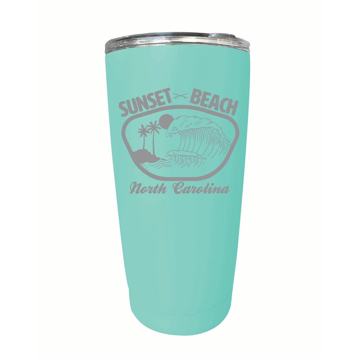 Sunset Beach North Carolina Souvenir 16 oz Engraved Stainless Steel Insulated Tumbler Image 4