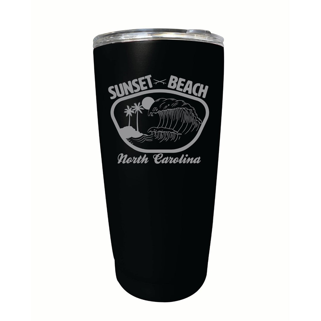 Sunset Beach North Carolina Souvenir 16 oz Engraved Stainless Steel Insulated Tumbler Image 7