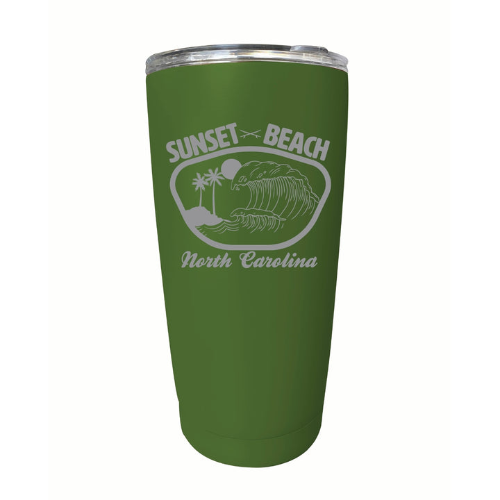 Sunset Beach North Carolina Souvenir 16 oz Engraved Stainless Steel Insulated Tumbler Image 9