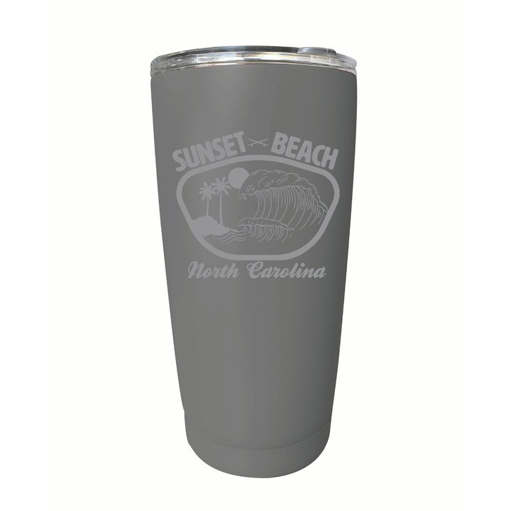 Sunset Beach North Carolina Souvenir 16 oz Engraved Stainless Steel Insulated Tumbler Image 10