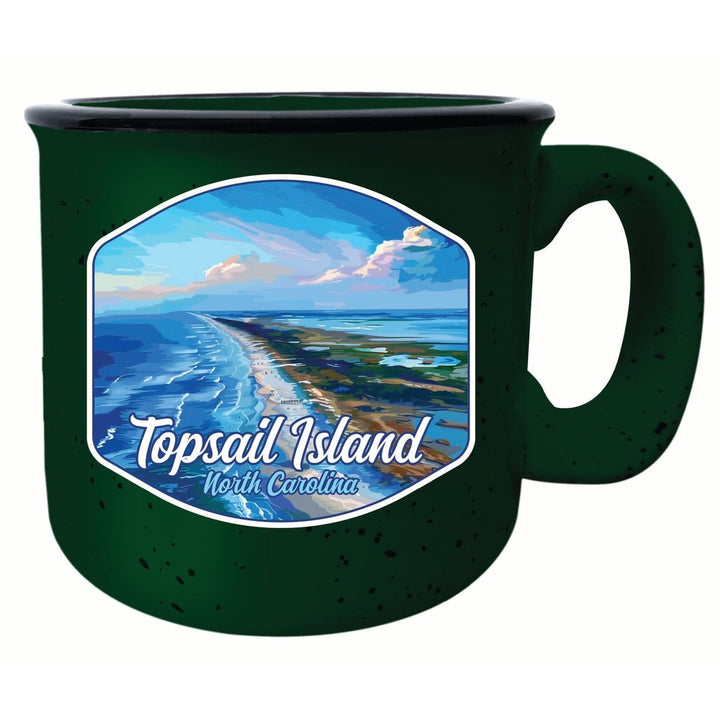 Topsail Island North Carolina Aerial View Design Souvenir 16 oz Ceramic camping mug Image 4