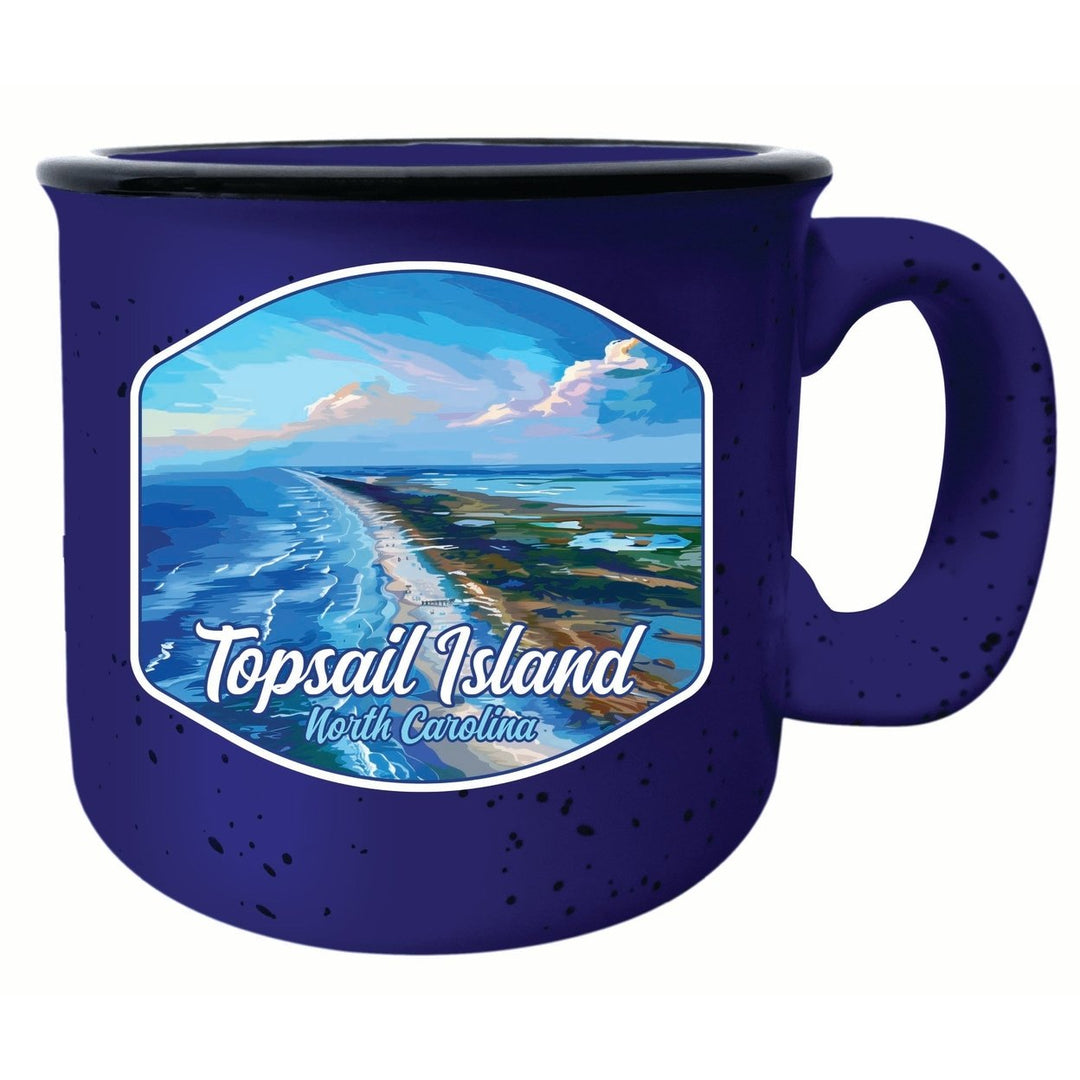 Topsail Island North Carolina Aerial View Design Souvenir 16 oz Ceramic camping mug Image 6