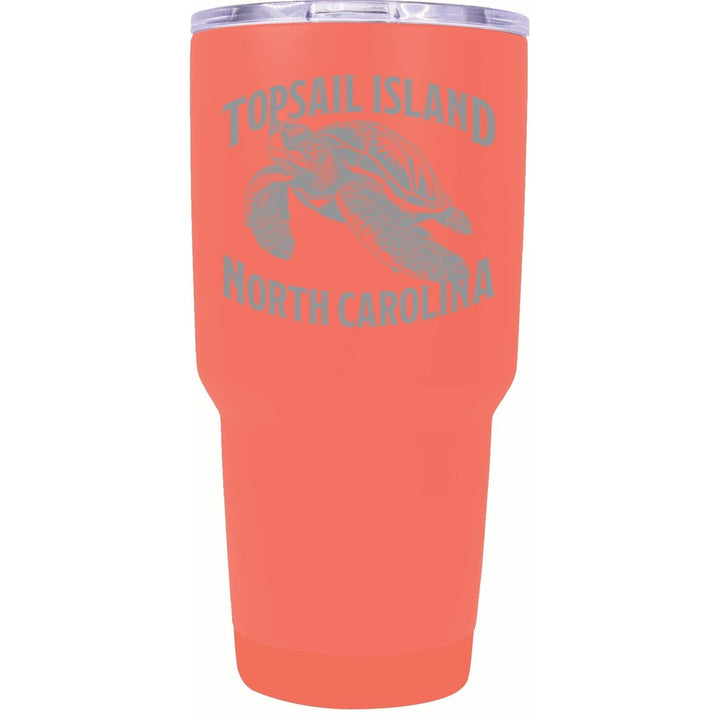 Topsail Island North Carolina Souvenir 24 oz Engraved Insulated Stainless Steel Tumbler Image 1