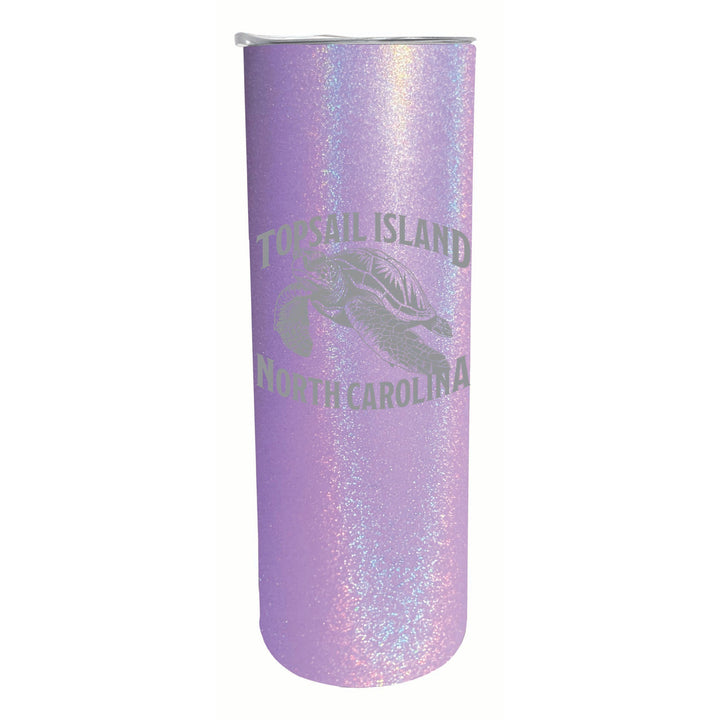 Topsail Island North Carolina Souvenir 20 oz Engraved Insulated Stainless Steel Skinny Tumbler Image 4