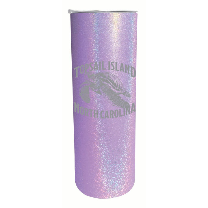 Topsail Island North Carolina Souvenir 20 oz Engraved Insulated Stainless Steel Skinny Tumbler Image 1