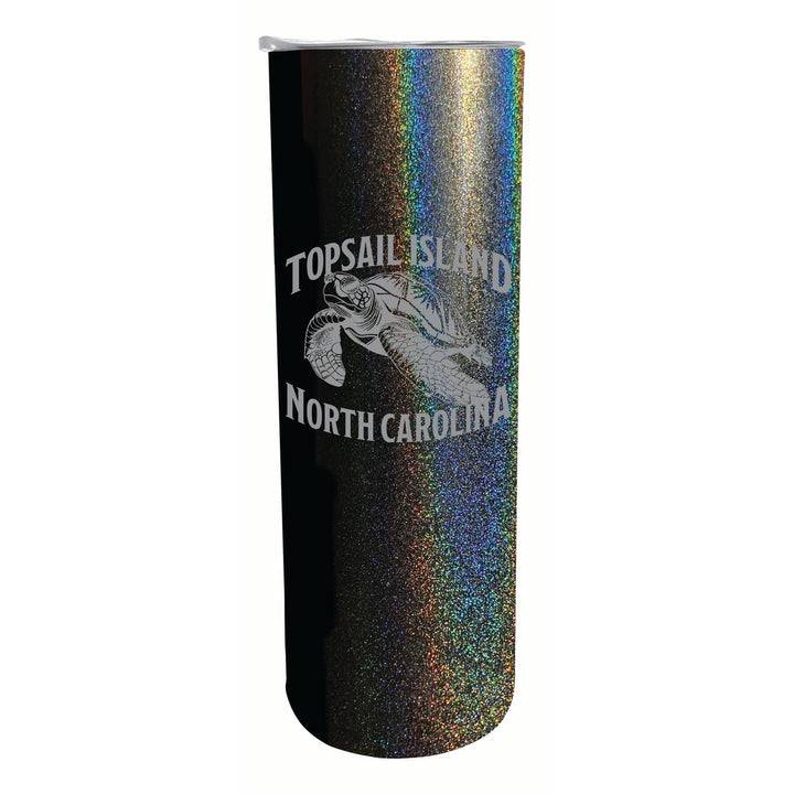 Topsail Island North Carolina Souvenir 20 oz Engraved Insulated Stainless Steel Skinny Tumbler Image 4