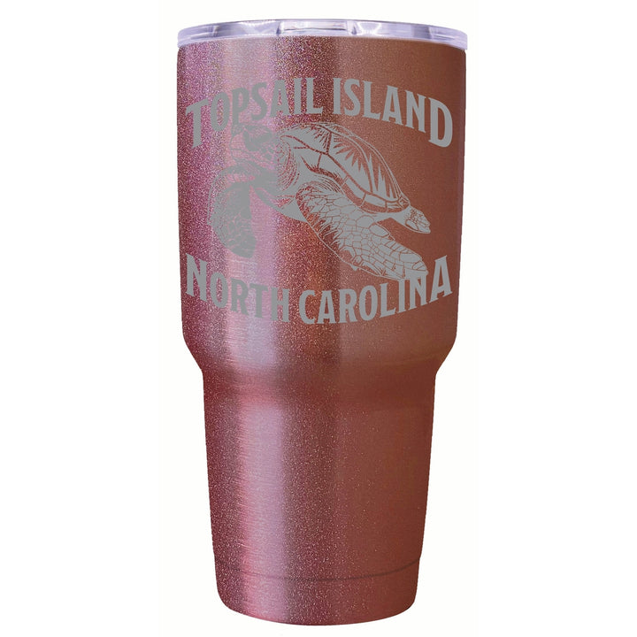 Topsail Island North Carolina Souvenir 24 oz Engraved Insulated Stainless Steel Tumbler Image 3