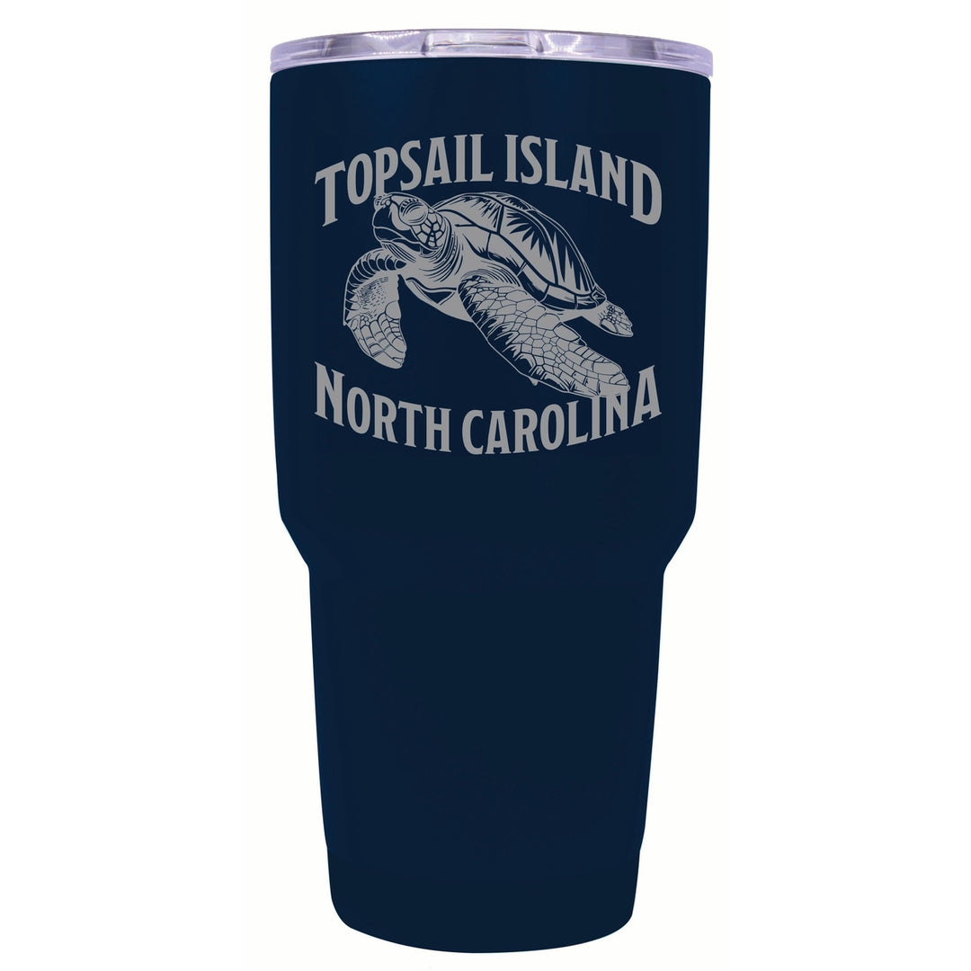 Topsail Island North Carolina Souvenir 24 oz Engraved Insulated Stainless Steel Tumbler Image 4