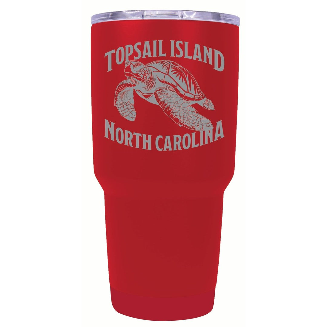 Topsail Island North Carolina Souvenir 24 oz Engraved Insulated Stainless Steel Tumbler Image 6